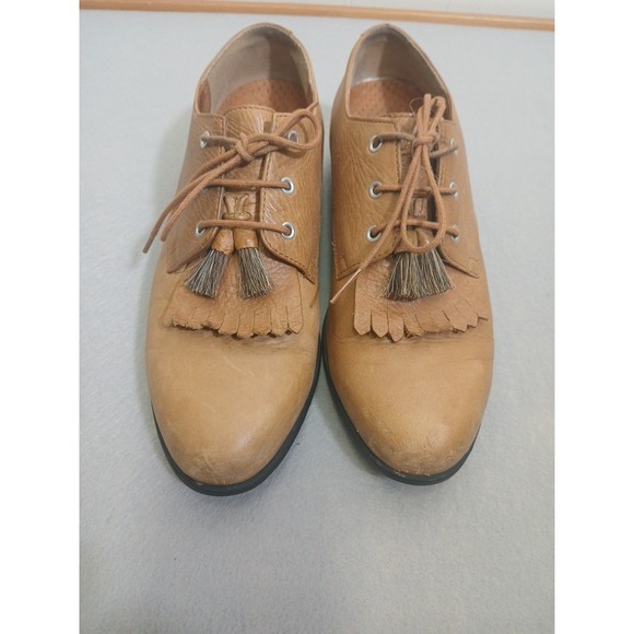 Ariat Shoes - Ariat Jamie Lace Up Kilties Tassel Brown Leather Dress Shoes Oxfords Western 8